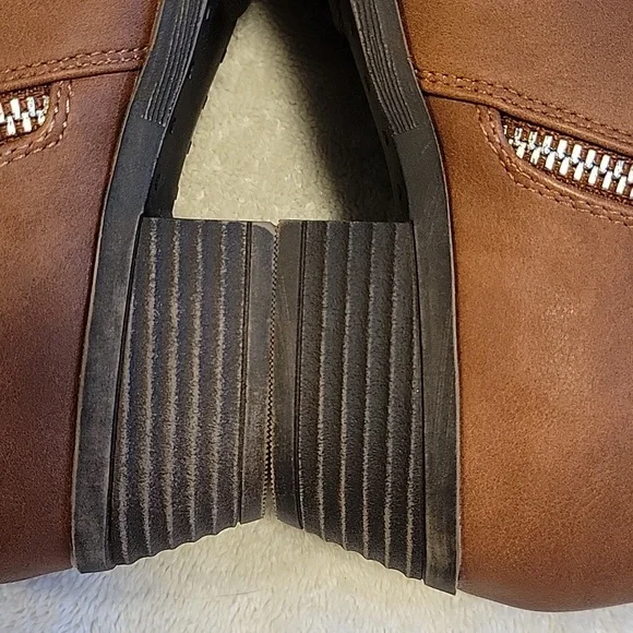 Nautica ALARA Brown Ankle Boots with Side Zipper and Low Heel, NEW - Picture 11 of 11